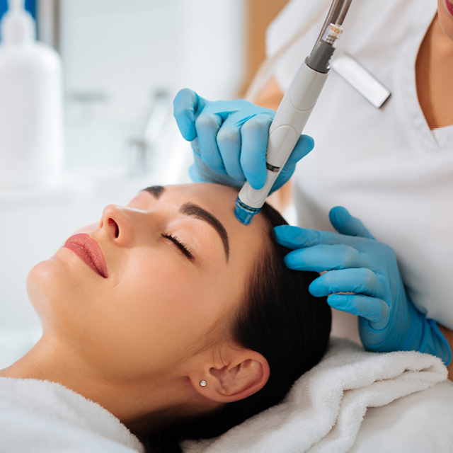 Hydrafacial cleansing facial at R Spa