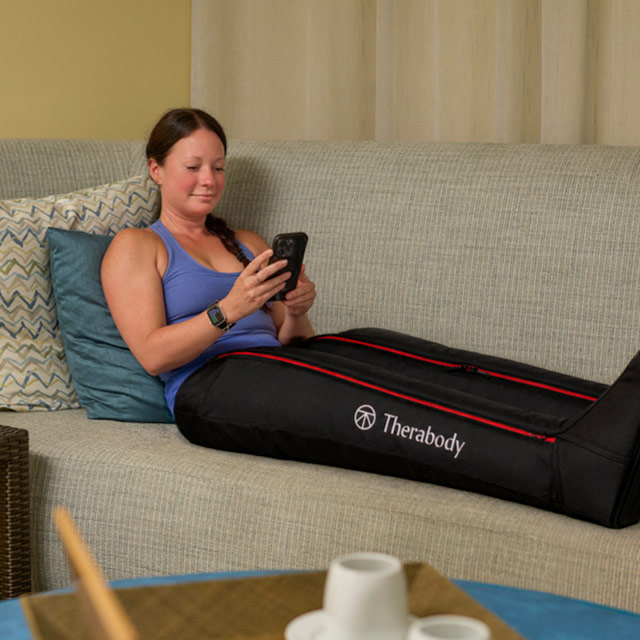 Therabody JetBoots PRO Plus amenity in the R&R Suite at R Spa